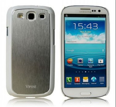 Vipose Metal Case Hoes voor Samsung Galaxy S3 i9300 Wit, Nie - 1