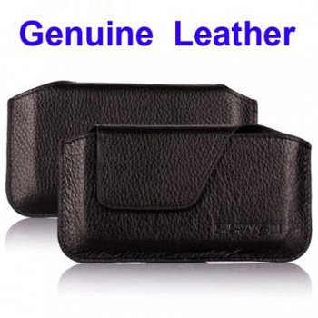 Genuine Leather Case Pouch Hoesje voor Samsung Galaxy SIII i - 1