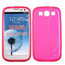 Comutter Silicone hoesje Samsung i9300 Galaxy S3 pink, Nieuw