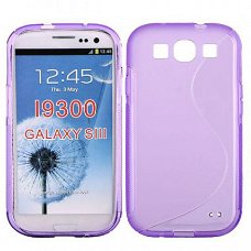 Comutter Silicone hoesje Samsung i9300 Galaxy S3 paars, Nieu