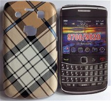 Blackberry 9700 9780 Bold Plaid Hard hoesje Serie bruin, Nie