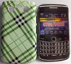 Blackberry 9700 9780 Bold Plaid Hard hoesje Serie Groen, Nie