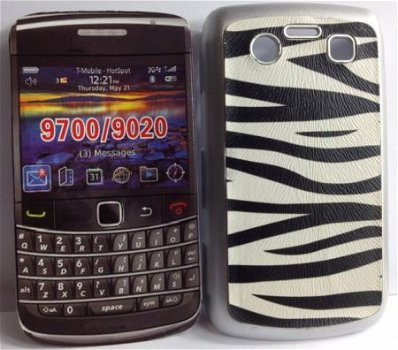 Print Plastic Back Case Blackberry 9700 9780 bold zwart, Nie - 1