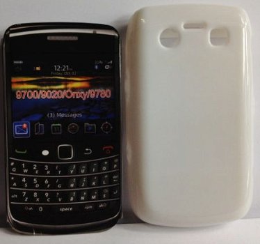 Pure White TPU Case Hoes Blackberry Bold 9700 9780, Nieuw, € - 1