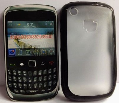 TPU softcase zwart transparant Blackberry 8520 9300 Curve, N - 1