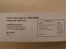 LANIER toner cartridge for fax 4560/4585
