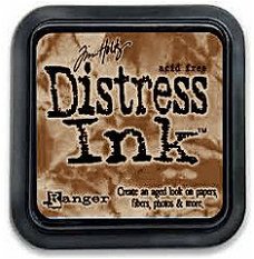 Tim Holtz distress inktpad frayed burlap