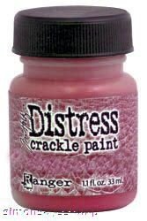 Tim Holtz distress crackle paint fired brick