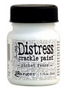 Tim Holtz distress crackle paint picket fence