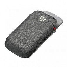BlackBerry Curve 9380 Leather Pouch Hoesje Black Origineel,