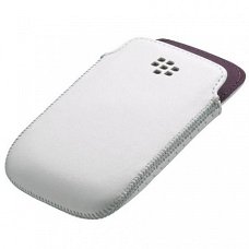 Blackberry Bold 9790 Leather Pocket White Hoesje Origineel,
