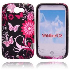 Flowers Design Silicone hoesje HTC Wildfire, Nieuw, €6.99