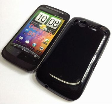 Gel Silicone hoesje Black HTC Desire S, Nieuw, €6.99 - 1