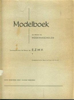 EZMV; Modelboek ten dienste Modevakschool - 1