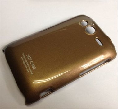 SGP Protective Hard Case hoesje HTC Wildfire S bruin, Nieuw, - 1