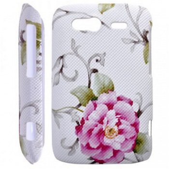 Beautiful Flower Plastic Yellow Hard Case voor HTC Wildfire - 1