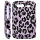 Leopard Grain Purple Plastic Yellow Hard Case voor HTC Wildf - 1 - Thumbnail