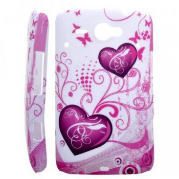 Flower Heart Hard Case Hoesje HTC ChaCha G16, Nieuw, €8.99 - 1