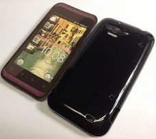 Silicone hoesje HTC Rhyme zwart, Nieuw, €6.99