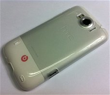 Gel Silicone hoesje HTC Sensation XL Transparant, Nieuw, €7.