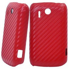 Carbon Fiber Hard Case HTC Explorer Pico rood, Nieuw, €6.99
