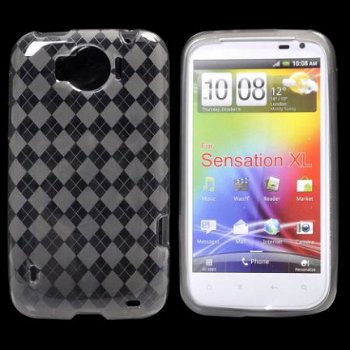 Argyle TPU Case Hoesje Grey HTC Sensation XL, Nieuw, €7.99 - 1