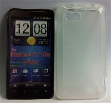 Silicone hoesje Transparant HTC Raider, Nieuw, €6.99