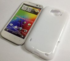 Gel Silicone hoesje HTC Sensation XL wit, Nieuw, €7.99