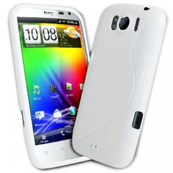 Runnymede Silicone hoesje HTC Sensation XL wit, Nieuw, €6.99 - 1