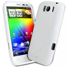 Runnymede Silicone hoesje HTC Sensation XL wit, Nieuw, €6.99