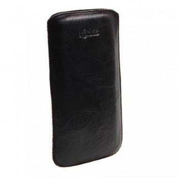 Konkis Premium Genuine Leather Case Washed Black Size 4XL, N - 1