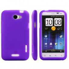 Simple Style Silicone Hoesje voor HTC One X paars, €6.99