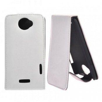 Leather Flip Case voor HTC One X wit, Nieuw, €12 - 1