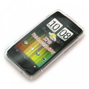 Silicone hoesje HTC Velocity 4G transparant, Nieuw, €6.99 - 1
