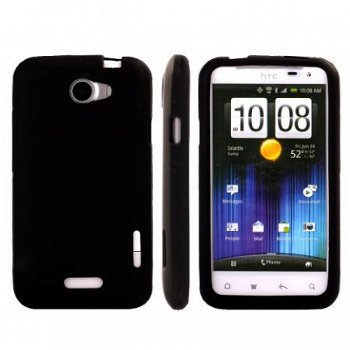 Simple Style Silicone Hoesje voor HTC One X zwart, Nieuw, €6 - 1
