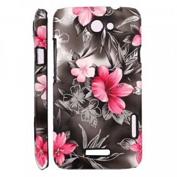 Colorful Flowers Hard hoesje voor HTC One X zwart, Nieuw, €9 - 1