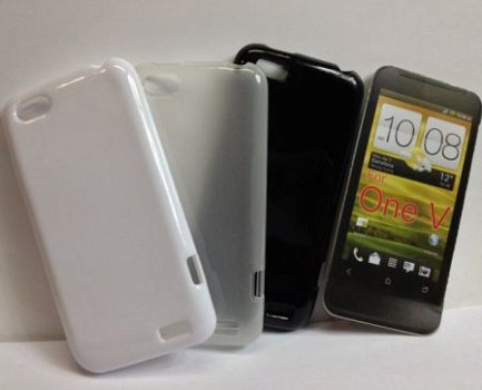 Gel Silicon TPU case hoesje HTC One V, Nieuw, €6.99 - 1