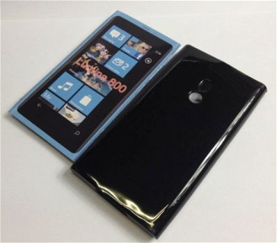 Gel Silicone hoesje Nokia 800 Lumia Black, Nieuw, €6.99 - 1