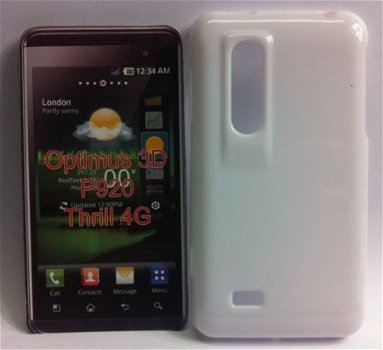 Gel silicone hoesje voor LG P920 Optimus 3D wit, Nieuw, €6.9 - 1
