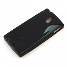 Comutter Silicone hoesje Sony Xperia P zwart, Nieuw, €6.99