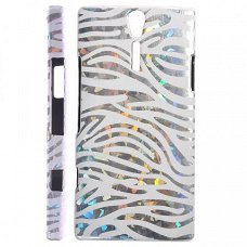 Zebra stripe Hard Case hoesje Sony Xperia S wit, Nieuw, €7.9