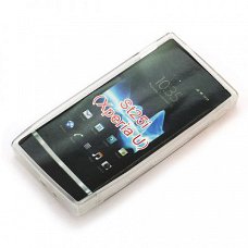 Comutter Silicone hoesje Sony Xperia U transparant, Nieuw, €