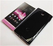 Gel Silicone hoesje Sony Xperia U zwart, Nieuw, €6.99