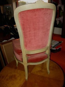 2 Chique dames-fauteuiltjes met veloursstoffering - 1