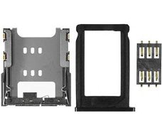 Apple iPhone 3GS SIM Kaart Set Zwart (3-delig), Nieuw, €14.9