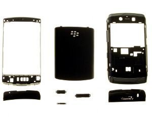 BlackBerry 9520 Storm2/ 9550 Storm2 Cover Set Zwart, Nieuw, - 1