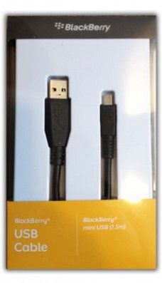 BlackBerry Data Kabel MiniUSB (ASY-06610-201), Nieuw, €12.95