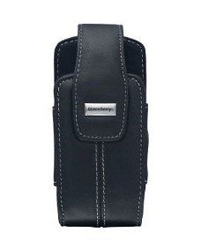 BlackBerry Leder Beschermtasje Swivel Holster Zwart (HDW-119