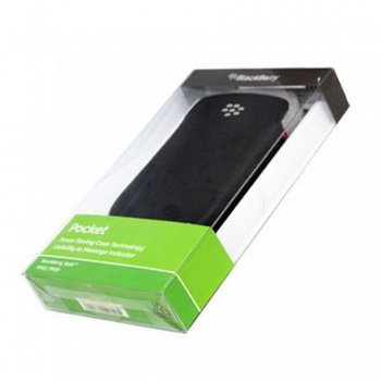 BlackBerry 9900/ 9930 Lederen Pouch Zwart (ACC-38857-201), N - 1