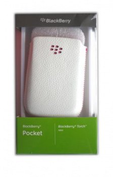 BlackBerry Leder Beschermtasje Wit/ Pink (ACC-32840-201), Ni - 1